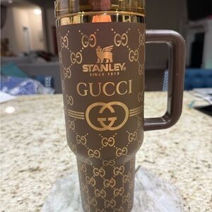 Stanley Brown and Gold Travel Mug